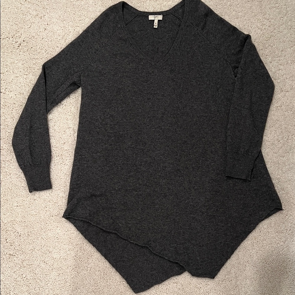Joie Charcoal V-Neck Sweater
